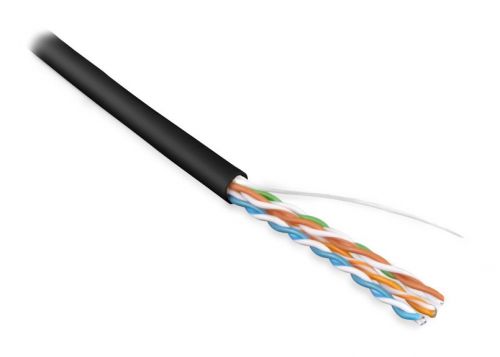 UUTP4-C5E-S24-OUT-PE-BK-500 (UTP4-C5E-SOLID-OUTDOOR-40-500) Кабель витая пара неэкранированный U/UTP