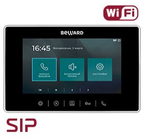 Beward SM700W SIP Монитор видеодомофона поддерживает протокол SIP 2.0 с соответствием RFC3261