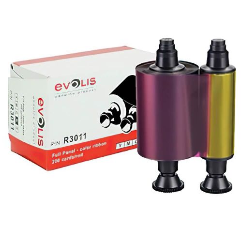 Лента для полноцветной печати YMCKO, 200 карт (для принтера Evolis Zenius)