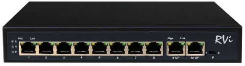 Коммутатор с питанием по PoE RVi-1NS08F-2T (1G)