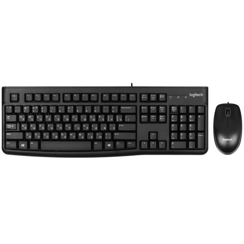 Клавиатура и мышь проводной комплект Logitech MK120